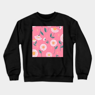 Pink Daisy dreams Crewneck Sweatshirt